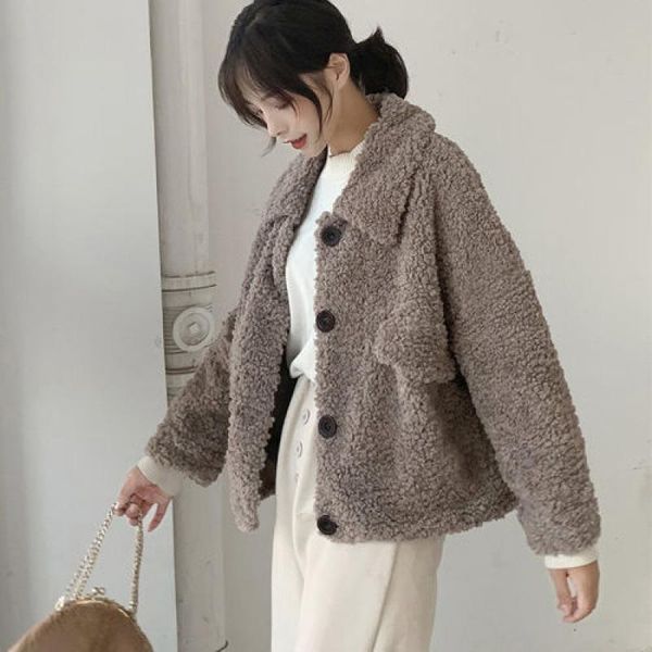 fur elegant women faux fur coat streetwear autumn winter beige imitation lambswool plush fashion coat female overcoat party, Black
fur elegant women faux fur coat streetwear autumn winter beige imitation lambswool plush fashion coat female overcoat party, Black