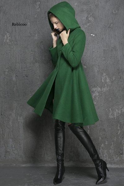 fur fashion women midlength hooded overcoat elegant lady pocket warm swing coat casual solid streetwear jacket coat feminino winter, Black
fur fashion women midlength hooded overcoat elegant lady pocket warm swing coat casual solid streetwear jacket coat feminino winter, Black
