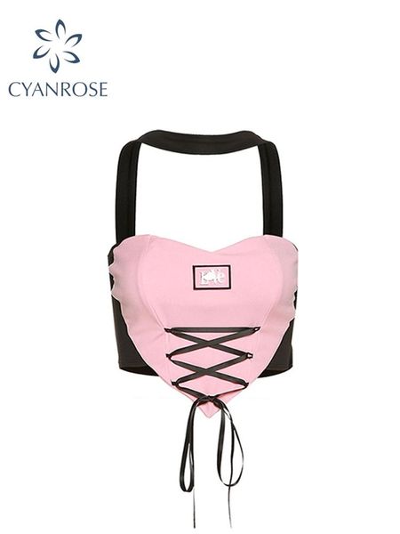 t-shirt women's camisole sleeveless backless halter neck bandage crop korean casual pink sweet tank female y2k vintage vest, White
t-shirt women's camisole sleeveless backless halter neck bandage crop korean casual pink sweet tank female y2k vintage vest, White