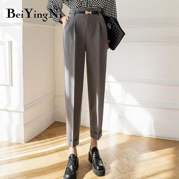 capris beiyingni pants women belt 2022 spring summer vintage pockets korean style harajuku high waist harem pants office ladies trouser, Black;white
capris beiyingni pants women belt 2022 spring summer vintage pockets korean style harajuku high waist harem pants office ladies trouser, Black;white