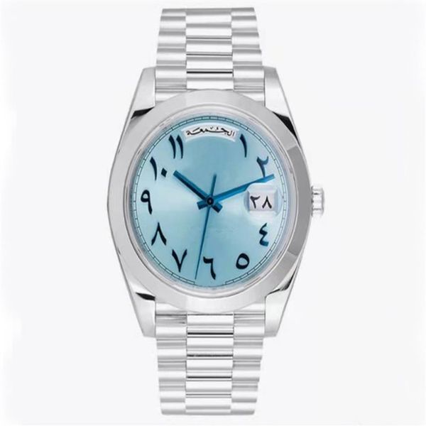 2022 stickers men mens 40mm daydate ancient arabic automatic watches platinum movement mechanical sapphire sweeping stainless stee2981, Slivery;brown
2022 stickers men mens 40mm daydate ancient arabic automatic watches platinum movement mechanical sapphire sweeping stainless stee2981, Slivery;brown