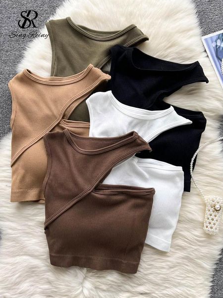 tanks singreiny knitted solid women camisole summer 2022 hollow out design slim elegant party club ladies o neck tank top, Black;white
tanks singreiny knitted solid women camisole summer 2022 hollow out design slim elegant party club ladies o neck tank top, Black;white