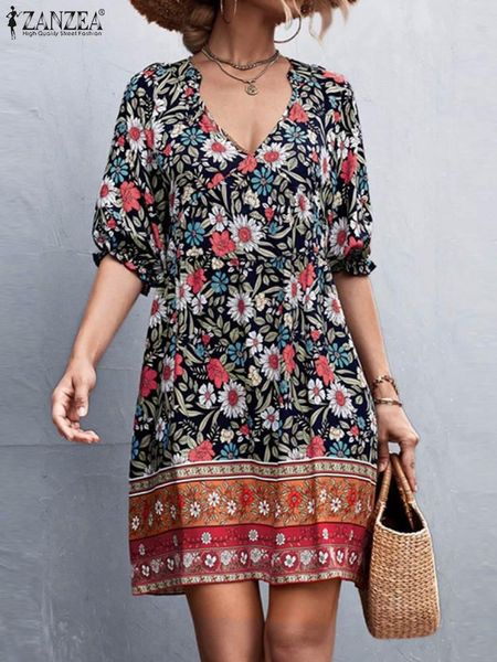 dresses 2022 zanzea stylish printed mini dress women summer sundress casual half sleeve v neck vestidos female floral robe oversized, Black;gray
dresses 2022 zanzea stylish printed mini dress women summer sundress casual half sleeve v neck vestidos female floral robe oversized, Black;gray