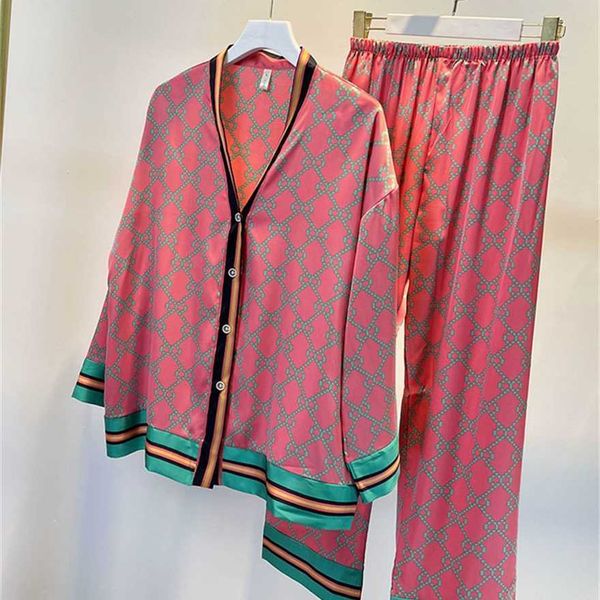 34% off spring and autumn new v-neck pink gujia ice luxury silk breathable long sleeve pants pajamas home fur
34% off spring and autumn new v-neck pink gujia ice luxury silk breathable long sleeve pants pajamas home fur