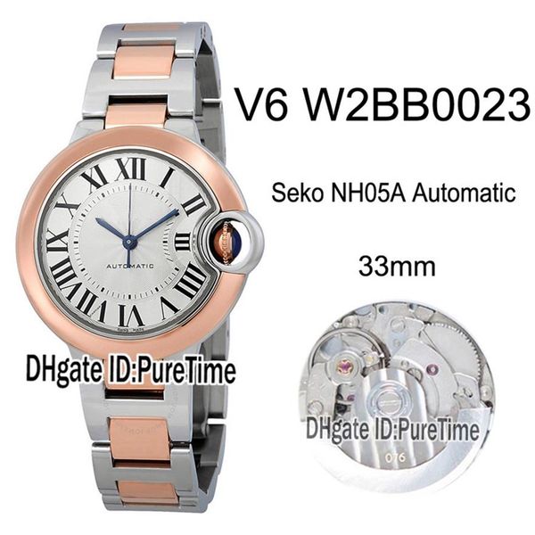 v6f w2bb0023 seko nh05a automatic ladies womens watch two tone rose gold white textured dial steel bracelet edition 33mm new 153b, Slivery;brown
v6f w2bb0023 seko nh05a automatic ladies womens watch two tone rose gold white textured dial steel bracelet edition 33mm new 153b, Slivery;brown