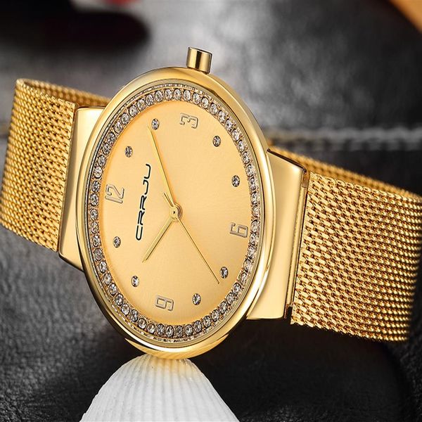 crrju relogio feminino clock women watch stainless steel watches ladies fashion casual watch quartz wristwatch224h, Slivery;brown
crrju relogio feminino clock women watch stainless steel watches ladies fashion casual watch quartz wristwatch224h, Slivery;brown