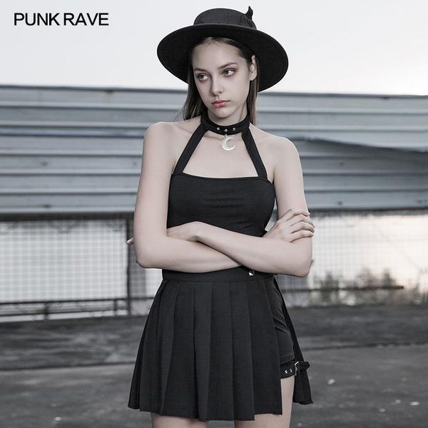 t-shirt punk rave women's punk camisole shoulder fashion women vest tank a for female, White
t-shirt punk rave women's punk camisole shoulder fashion women vest tank a for female, White