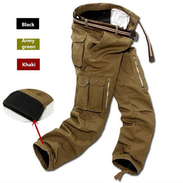 pants men fleece cargo pants winter thick warm pants full length multi pocket casual military baggy tactical trousers plus size 2940, Black
pants men fleece cargo pants winter thick warm pants full length multi pocket casual military baggy tactical trousers plus size 2940, Black