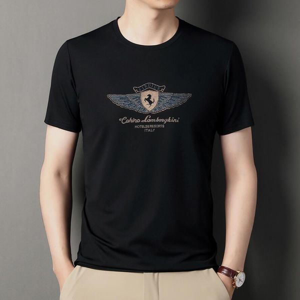 men's t-shirts designer summer new men's short sleeve youth korean thin diamond trendy half sleeve t-shirt, White;black
men's t-shirts designer summer new men's short sleeve youth korean thin diamond trendy half sleeve t-shirt, White;black