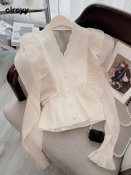 sweaters circyy women sweater shirt cardigan flare sleeve hollow out ruffled spring autumn solid patchwork knitted clothes vneck, White;black
sweaters circyy women sweater shirt cardigan flare sleeve hollow out ruffled spring autumn solid patchwork knitted clothes vneck, White;black