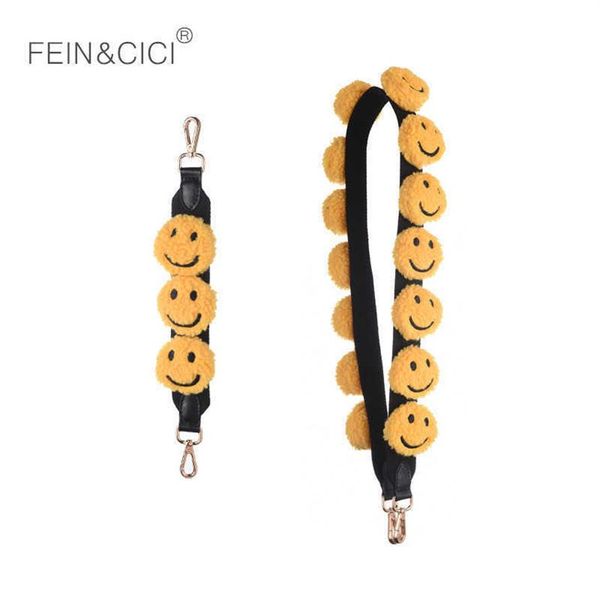 smiley face pom strap fur bag strap you handbag large big wide yellow strap blet bag accessoires 210901312r, Black
smiley face pom strap fur bag strap you handbag large big wide yellow strap blet bag accessoires 210901312r, Black