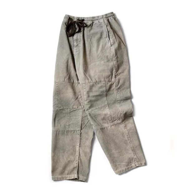 pants kapital hirata hohiro japanese color matching striped corduroy patch elastic loose casual pants for men and women light gray, Black
pants kapital hirata hohiro japanese color matching striped corduroy patch elastic loose casual pants for men and women light gray, Black