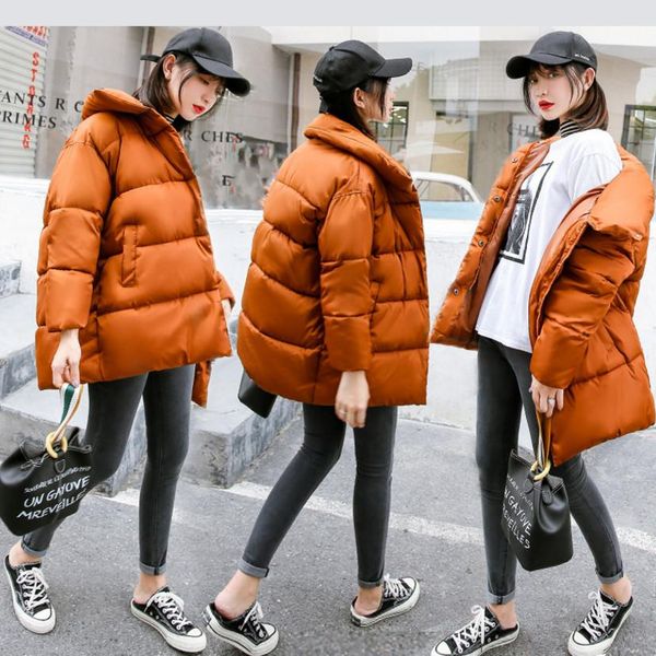 leather 2022 women cottonwadded thickening winter padded jacket female parkas fashion hooded solid loose outerwear for office lady, Black
leather 2022 women cottonwadded thickening winter padded jacket female parkas fashion hooded solid loose outerwear for office lady, Black