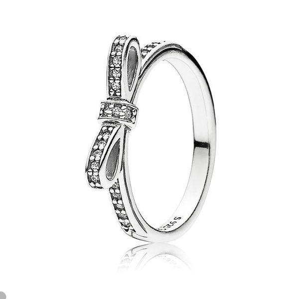 authentic sterling silver classic bow ring for pandora cz diamond wedding party rings jewelry for women girlfriend gift designer rings with, Slivery;golden
authentic sterling silver classic bow ring for pandora cz diamond wedding party rings jewelry for women girlfriend gift designer rings with, Slivery;golden