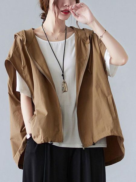 leather new vest women retro loose coat ladies hooded zipper sleeveless casual allmatch vest fashion ladies casual waistcoats 2022, Black
leather new vest women retro loose coat ladies hooded zipper sleeveless casual allmatch vest fashion ladies casual waistcoats 2022, Black