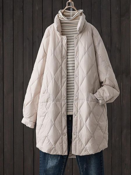 parkas ailegogo new autumn winter women loose warm white duck down long coat casual female stand collar single breasted parka outwear, Black
parkas ailegogo new autumn winter women loose warm white duck down long coat casual female stand collar single breasted parka outwear, Black