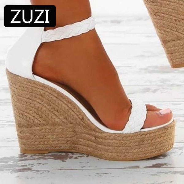 sandals zuzi woman summer wedge sandals platform ladies high heels shoes women fashion straw buckle open toe casual female footwear j230422, Black
sandals zuzi woman summer wedge sandals platform ladies high heels shoes women fashion straw buckle open toe casual female footwear j230422, Black