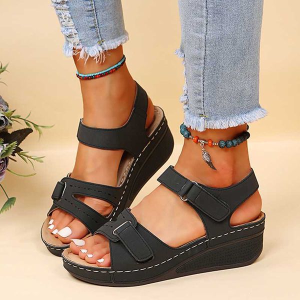 sandals women shoes 2023 summer sandals open toe sandals ladies comfy sandals woman retro casual wedge shoes lightweight chaussure femme j23, Black
sandals women shoes 2023 summer sandals open toe sandals ladies comfy sandals woman retro casual wedge shoes lightweight chaussure femme j23, Black