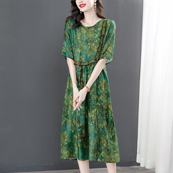 dresses summer 2021 women dress elegant floral spring three quarter sleeve vestidos chinese vintage print faux silk dresses high quality, Black;gray
dresses summer 2021 women dress elegant floral spring three quarter sleeve vestidos chinese vintage print faux silk dresses high quality, Black;gray