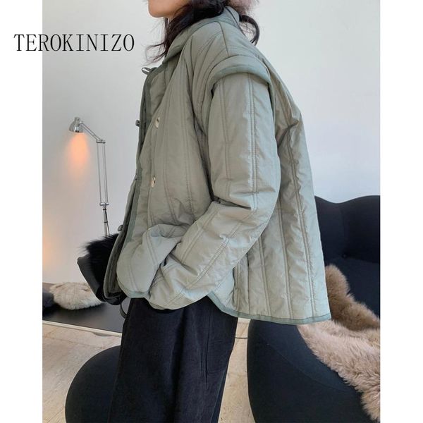 parkas terokinizo japan style simple parkas women solid color thick warm casual allmatch outerwear coats turn down collar jackets, Black
parkas terokinizo japan style simple parkas women solid color thick warm casual allmatch outerwear coats turn down collar jackets, Black