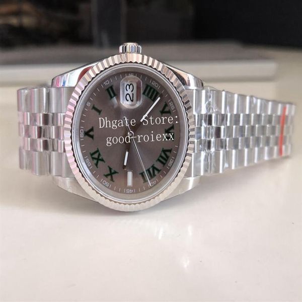 36mm watches men's watch ladies women's automatic 2813 bp factory olive green palm leaf dial 126234 wimbledon mot164b, Slivery;golden
36mm watches men's watch ladies women's automatic 2813 bp factory olive green palm leaf dial 126234 wimbledon mot164b, Slivery;golden