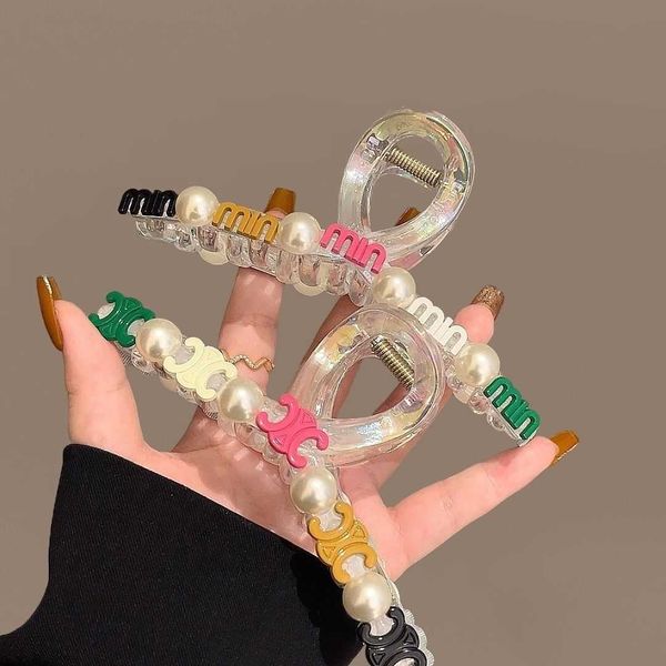 butterfly barrettes premium pearl letter shark clip temperament plate hair clasp clip large hair clip female back head spoon hair clip, Golden;silver
butterfly barrettes premium pearl letter shark clip temperament plate hair clasp clip large hair clip female back head spoon hair clip, Golden;silver