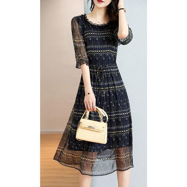 dresses elegant oneck printed loose bandage bow ruffles midi dress women's clothing 2023 summer new oversized korean long dress, Black;gray
dresses elegant oneck printed loose bandage bow ruffles midi dress women's clothing 2023 summer new oversized korean long dress, Black;gray