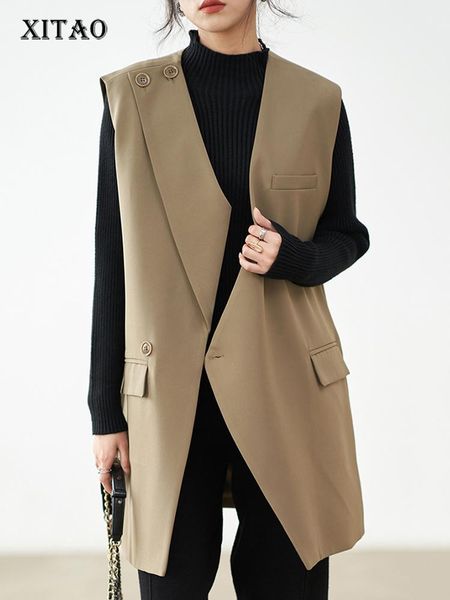 vests xitao simplicity fashion asymmetrical vests solid color loose vneck patchwork women temperament allmatch new zy8000, Black;white
vests xitao simplicity fashion asymmetrical vests solid color loose vneck patchwork women temperament allmatch new zy8000, Black;white