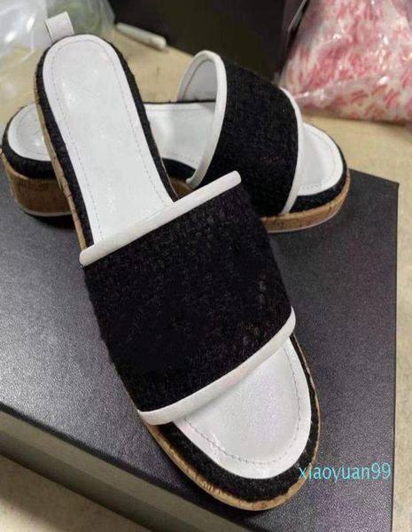 designer summer women high heels leather platform mules sandals slippers with tweed pearl green pink yellow size 35413949666, Black
designer summer women high heels leather platform mules sandals slippers with tweed pearl green pink yellow size 35413949666, Black