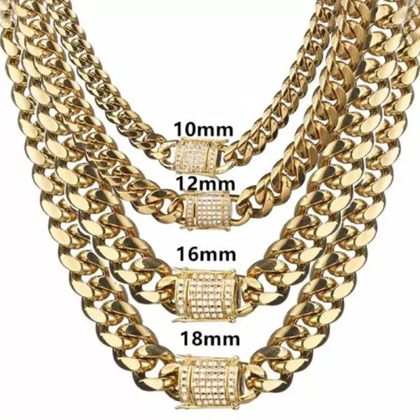 gold color miami cuba chain necklace chain designer trendy jewelry encryption stainless stee for men and women chain, Silver
gold color miami cuba chain necklace chain designer trendy jewelry encryption stainless stee for men and women chain, Silver