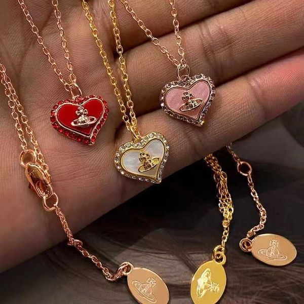 western empress dowager saturn marked necklace super shiny fritillaria pink love plated with true gold sweet temperament clavicle chain girl, Silver
western empress dowager saturn marked necklace super shiny fritillaria pink love plated with true gold sweet temperament clavicle chain girl, Silver