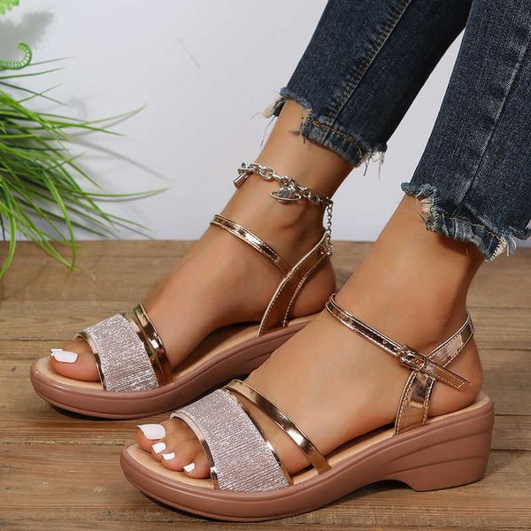 sandals 2022 wedges sandals for women sandals 45cm heels golden platform women's sandals summer shoes chaussures femme sandals size 41, Black
sandals 2022 wedges sandals for women sandals 45cm heels golden platform women's sandals summer shoes chaussures femme sandals size 41, Black