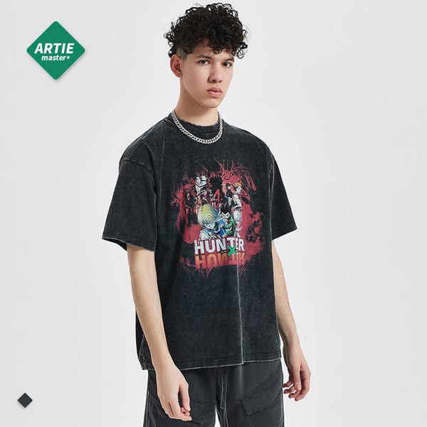 men and women t-shirtsartie menswear | street fashion animation cartoon loose printing men's short sleeve dark wind washing men's, White;black
men and women t-shirtsartie menswear | street fashion animation cartoon loose printing men's short sleeve dark wind washing men's, White;black