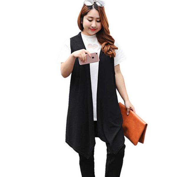 vests fashion cute large size 60130kg women's vest obesity shows thin waistcoat vests summer 260 pounds long hem irregular vest women, Black;white
vests fashion cute large size 60130kg women's vest obesity shows thin waistcoat vests summer 260 pounds long hem irregular vest women, Black;white