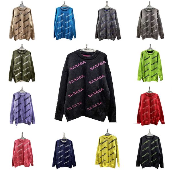 designer sweater winter warm knitted pullovers for men women with letter embroidery round neck long sleeve sweatshirt classic fashion leisur, White;black
designer sweater winter warm knitted pullovers for men women with letter embroidery round neck long sleeve sweatshirt classic fashion leisur, White;black