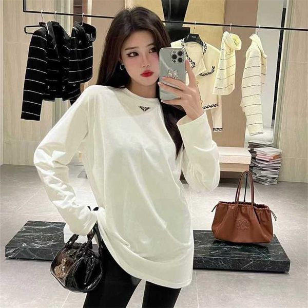 24% off family early spring new fashion simple triangle letter micro label casual loose versatile long sleeve t-shirt top, White
24% off family early spring new fashion simple triangle letter micro label casual loose versatile long sleeve t-shirt top, White
