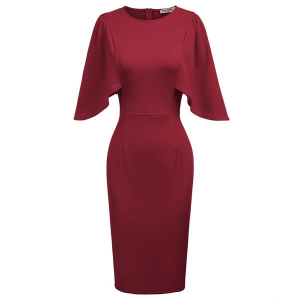 dresses grace karin female dresses 3/4 ruffle sleeve crew neck hips wrapped bodycon pencil dress elegant fit 2021 dresses summer ladies, Black;gray
dresses grace karin female dresses 3/4 ruffle sleeve crew neck hips wrapped bodycon pencil dress elegant fit 2021 dresses summer ladies, Black;gray
