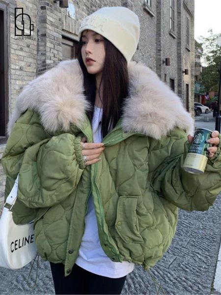 leather women faux fox fur large lapel collar hat cotton padded jacket autumn winter thickening puffer jacket cardigan parka chaqueta, Black
leather women faux fox fur large lapel collar hat cotton padded jacket autumn winter thickening puffer jacket cardigan parka chaqueta, Black