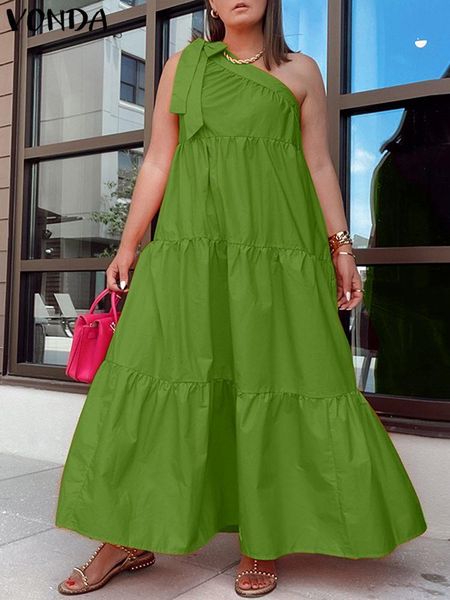 dresses summer one shoulder dress vonda 2022 holiday summer sundress women pleated party long maxi dresses casual vestido femme robe, Black;gray
dresses summer one shoulder dress vonda 2022 holiday summer sundress women pleated party long maxi dresses casual vestido femme robe, Black;gray