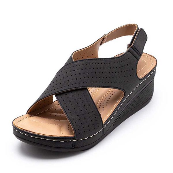 sandals women sandals summer 2022 wedges shoes for women peep toe heels sandalias mujer comfy platform sandals summer shoes female j230422, Black
sandals women sandals summer 2022 wedges shoes for women peep toe heels sandalias mujer comfy platform sandals summer shoes female j230422, Black