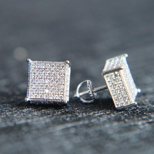 2022 mens big bling ear jewelry 3 colors screw back micro pave cz earring for men205t, Silver
2022 mens big bling ear jewelry 3 colors screw back micro pave cz earring for men205t, Silver
