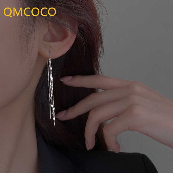 charm qmcoco silver color long tassel earrings for women simple 2021 new style trend fashion temperament earring woman ear accessories w0422, Golden
charm qmcoco silver color long tassel earrings for women simple 2021 new style trend fashion temperament earring woman ear accessories w0422, Golden