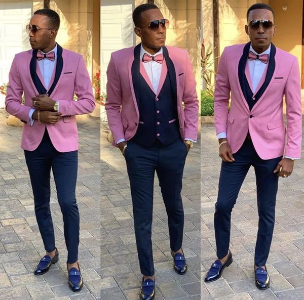 brand new pink men wedding dress black shawl lapel groom tuxedos popular dinner/darty dress 3 piece suit jacket pants tie vest 0632, Black;gray
brand new pink men wedding dress black shawl lapel groom tuxedos popular dinner/darty dress 3 piece suit jacket pants tie vest 0632, Black;gray