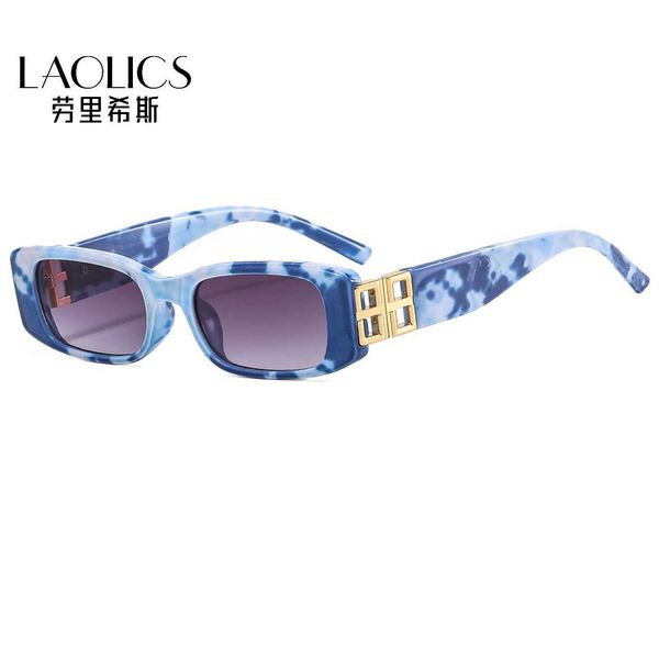 new fashion small frame net red personality metal double b street p sunglasses, White;black
new fashion small frame net red personality metal double b street p sunglasses, White;black
