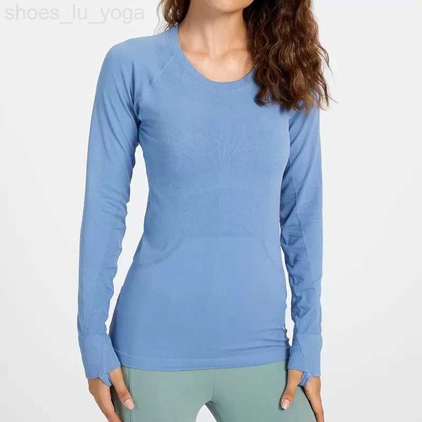 designer lu women yoga wear tech ladies sports t-shirts long sleeve outfit moisture wicking knit high elastic fitness workout fashion tees
designer lu women yoga wear tech ladies sports t-shirts long sleeve outfit moisture wicking knit high elastic fitness workout fashion tees