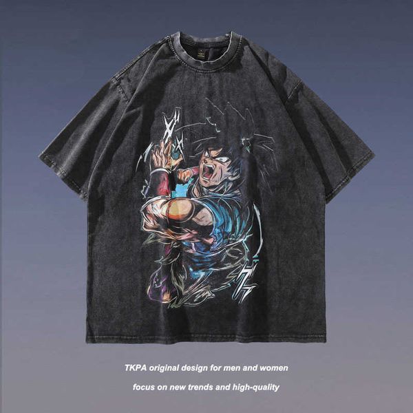 men and women t-shirtstkpa high street washed anime print short sleeve t-shirt oversize loose half sleeve t-shirt men's fashion, White;black
men and women t-shirtstkpa high street washed anime print short sleeve t-shirt oversize loose half sleeve t-shirt men's fashion, White;black