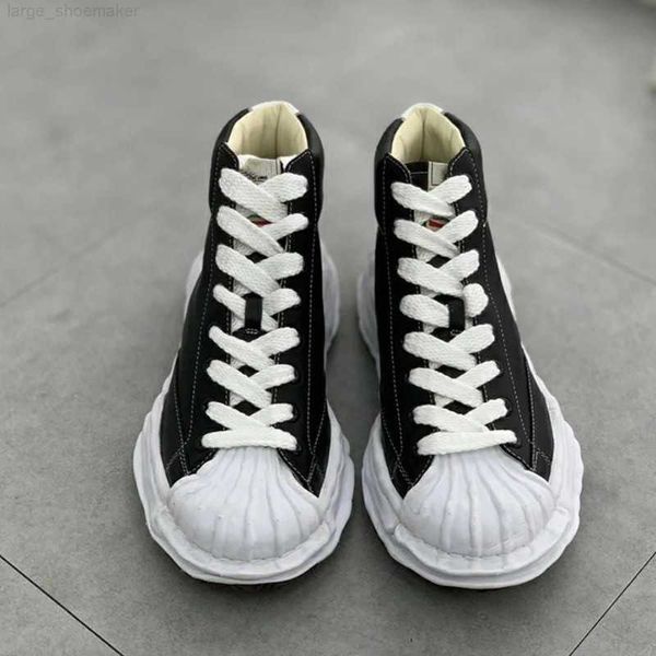 2023 shell head dissolving shoes maison mihara yasuhiro mmy shoes shawn yue leather upper men's and women's leisure sports high bo, Black
2023 shell head dissolving shoes maison mihara yasuhiro mmy shoes shawn yue leather upper men's and women's leisure sports high bo, Black