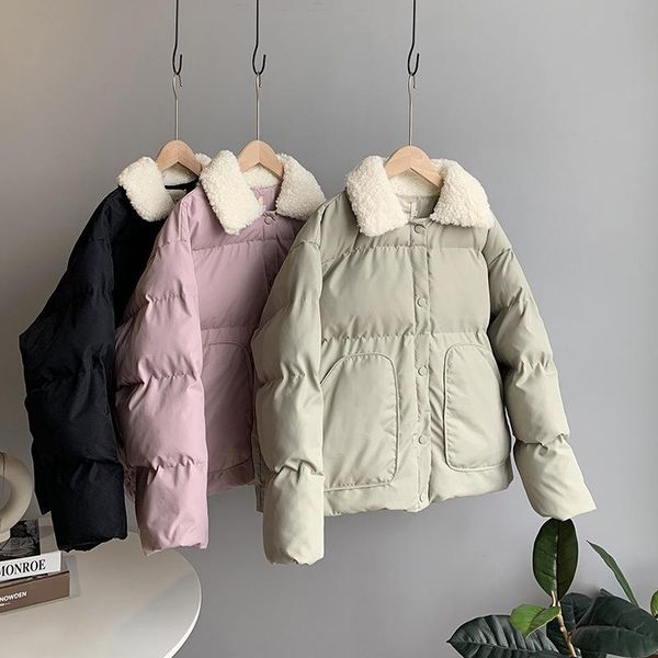 leather women cotton winter coat thick long sleeve loose style women winter coat winter jacket casaco feminino streetwear, Black
leather women cotton winter coat thick long sleeve loose style women winter coat winter jacket casaco feminino streetwear, Black