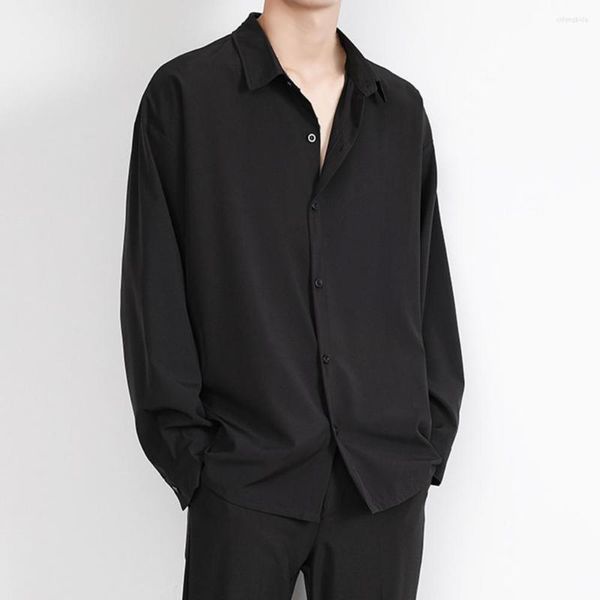men's casual shirts trendy men autumn shirt breathable single-breasted placket warm pure color, White;black
men's casual shirts trendy men autumn shirt breathable single-breasted placket warm pure color, White;black