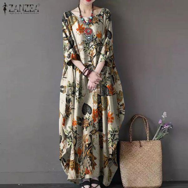 dresses 2022 zanzea printed maxi dress elegant women's floral sundress autumn casual long sleeve vestidos female cotton robe oversized, Black;gray
dresses 2022 zanzea printed maxi dress elegant women's floral sundress autumn casual long sleeve vestidos female cotton robe oversized, Black;gray